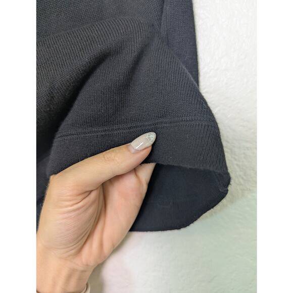 Lauren Ralph Lauren Cotton Black Knit Drawstring Maxi Skirt Women L Capsule - Picture 7 of 12